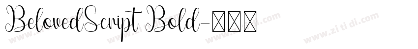 BelovedScript Bold字体转换